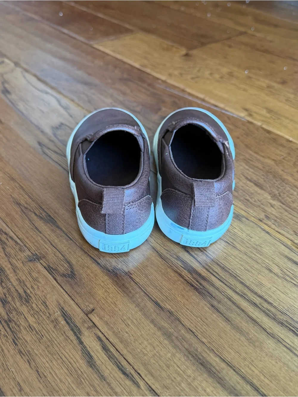 Old Navy Kids Slip-On Shoes in light grey, Light Brown and dark Brown trio